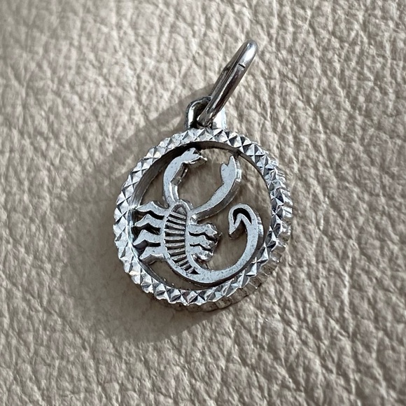 Vintage Sterling Silver ♏️ Scorpio PendantCharm - Picture 1 of 5